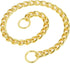 Mogoko Stainless Steel Dog Choke Chain Collar, Puppy Metal P Chain Slip Collar Pet Training Walking Choker(Gold; 3.5mm;22.0 Inch)...