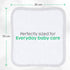 San Francisco Baby Bamboo Rayon Washcloths for Newborn - Soft, Absorbent, 6-Piece, White...