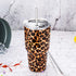 30oz Leopard Tumbler Stainless Steel Insulated Travel Mug with Straw Lid Cleaning Brush (30 oz Leopard), 1 Count (Pack of 1)...
