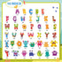 Tenare 133 Pcs Monster Bulletin Board Letters Back to School Rainbow Alphabet Cutouts Set 110 Uppercase Poster Board Letters 23 Symbols ABC Letter...