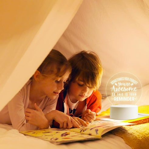Sometimes Night Light Lamp, Kitty Table Lamps with Smart Touch & USB Cable-Home Party Decorations - Cute Birthday Valentines Day Gifts for Kids Te...