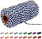 Twine String,328Ft Butcher?Twine,cotton?string?for cooking,crafts,gardening ,gift wrapping,plants(Deep blue and white)...