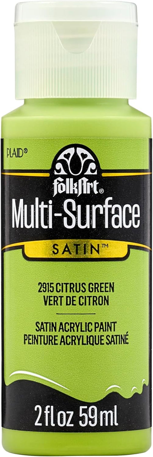 FolkArt Multi-Surface Paint in Assorted Colors (2 oz), 2915, Citrus Green...