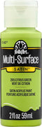 FolkArt Multi-Surface Paint in Assorted Colors (2 oz), 2915, Citrus Green...
