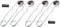 4 pcs Flint Spark Torch Igniter Single Flint Spark Lighter for Propane Torch Striker with 10pcs Flints...