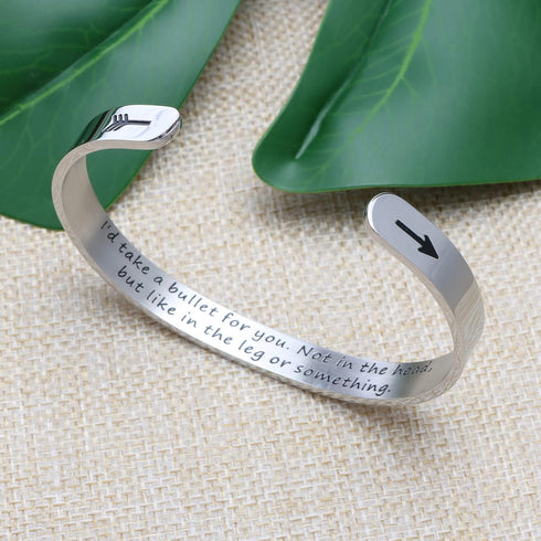 JoycuFF Inspirational Bracelets for Women Inspirational Cuff Bangle for Her with Engraved Message Christmas Birthday Gifts for Her...