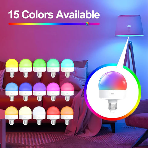 Rechargeable Light Bulbs with Remote - E26 Battery Operated Light Bulb for Non-Hardwired Wall Sconces, Pendant Lights ect (2 Pack)...