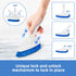 Qaestfy Bathtub Brush Refill Replacement Shower Tub and Tile Cleaning Lock in Place Scrub Brushes Head for Bathroom Wall Floor Scrubbing Compatiab...