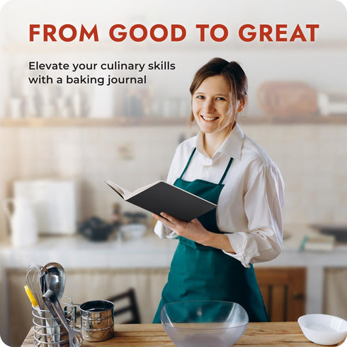 Bakers Recipe Book to Write in Your Own Recipes & Record Details - Bread Making Recipe Journal for Own Recipes - Gifts for Bread Bakers - Soft Veg...
