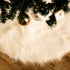 Tatuo 40 Inch Christmas Tree Skirt White Fur Fluffy Faux Plush Winter Tree Skirt for Christmas Holiday Decorations...