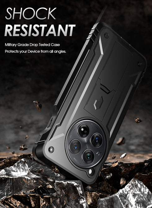 Poetic Revolution Case Compatible with OnePlus 12 5G (2024), Built-in Screen Protector ?Work with Fingerprint ID?, Full Body Rugged Shockproof Pro...