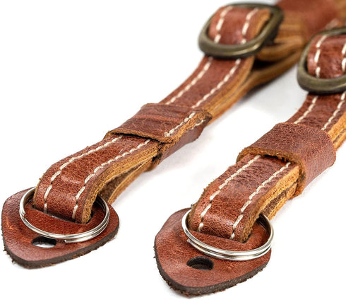 MegaGear MG1515 Sierra Series Genuine Leather Camera Shoulder or Neck Strap - Brown Compact...