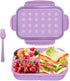 ASYH Bento Box Lunch Box Classic 3 Compartment Bento Box for Adults Ideal Leakproof Lunch Containers with Utensils, Microwave and Dishwasher Safe ...