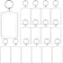 Yaomiao Acrylic Photo Frame Keychain Holder Photo Picture Insert Blank Keyring for DIY Craft(2 x 3 Inch,15 Pieces)...