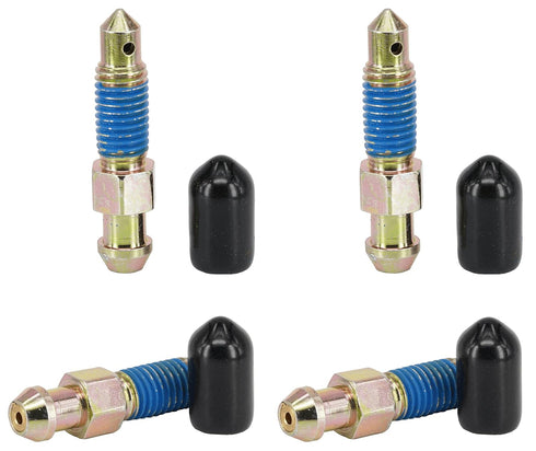 4 PCS Speed Bleeder, Bleeder Valve, Brake Bleeder Screws, Quick Bleeders with Dust Caps, M7x1.0-34.5mm, H9411-4, 105400, 639570...