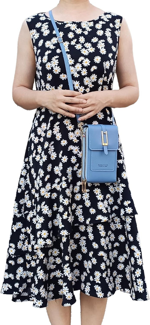 PORT&LOTUS Small Crossbody Handbags for Women PU Leather Cell Phone Purse Women's Handbags Shoulder Anti Theft Bags...
