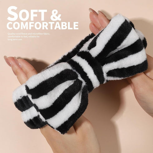 Teenitor Makeup Headband, Spa Headband For Girls, Bow Headbands, Fluffy Headbands for Washing Face, Make Up Headbands For Skincare...