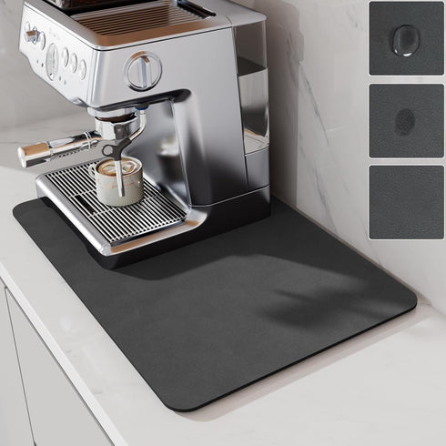 LIMNUO Coffee Mat, Coffee Maker Mat for Countertops, Absorbent Dish Drying Mat for Kitchen Counter, Under Coffee Maker Coffee Machine Coffee Pot E...