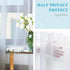 Anjee White Sheer Curtains 45 Inches Long 2 Panels Set Rod Pocket Window Treatment Sheer Voile Drapes for Kids Room Bedroom Living Room Kitchen, 5...