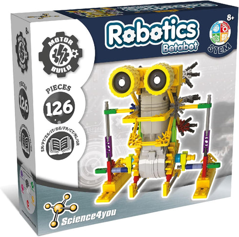 Science4you - Betabot Robot Building Kit for Kids 8-14 Years - Build Your Own Robot with This Construction Kit, Robotics Kit with 126 Pieces, Educ...