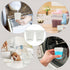 100 Pack 1oz/30ml Plastic Graduated Cups Transparent Scale Cups with 50 Pack Wooden Stirring Sticks for Mixing Paint, Stain, Epoxy, Resin...