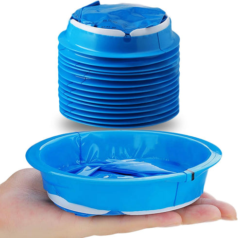 14 Pack Disposable Vomit Bags (Thick), Barf Bags 1000ML Blue, Morning Sickness Bag Hospital Grade Leaking Resistant by Valchoose...