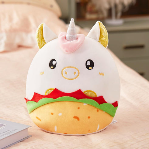 Houwsbaby 12'' Unicorn Taco Plush Pillow Unicorn Stuffed Animal Unicorn PlushToy,Taco Stuffed Animal,Taco Plush Toy,Food Stuffed Animal,Present fo...