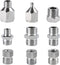 SAGUD 9pcs Airbrush Adapter Set Air Brush Fitting Connector Kit Airbrush Accessories for Mini Air Compressor and Air Hose Supplies...