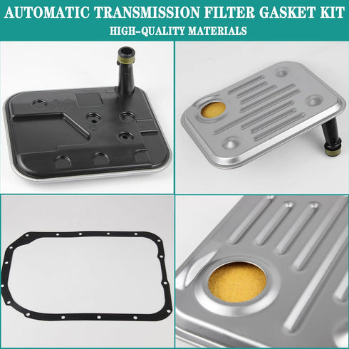 4L80E Transmission Automatic Transmission Filter Oil Pan Gasket Kit Compatible with Chevrolet Silverado K1500 Suburban GMC Sierra C1500 Yukon Esca...