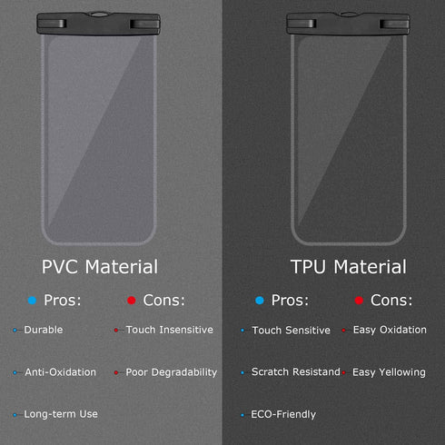 IFCASE Universal Waterproof Case, 2 Pack Large Phone Water Proof Dry Bag Pouch for iPhone 14 Pro Max, 13 12 11 XS XR 7 8 SE, Samsung Galaxy S23 S2...
