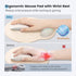 Soqool Ergonomic Mouse Pad with Comfortable and Cooling Gel Wrist Rest Support and Non-Slip PU Base for Easy Typing Pain Relief, Durable and Washa...