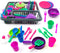 play kitchen accessories- toddler pots and pans set (27 Pcs) -Colourful play kitchen dishes?Tableware kids play kitchen accessories-Toy Pots and P...
