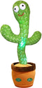 Pbooo Dancing Cactus Mimicking Toy,Talking Repeat Singing Sunny Cactus Toy 120 Pcs Songs for Baby 15S Record Your Sound Sing+Dancing+Recording+LED...