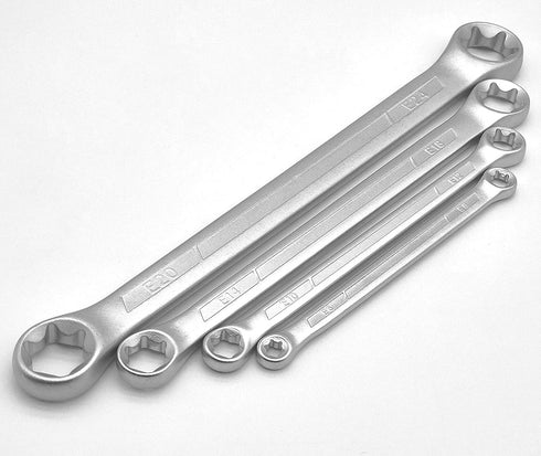 4-Pcs Star Wrench Set E-Torx Box Wrench Set Tork E-Ring Spanner Set E6 E8 E10 E12 E14 E18 E20 E24...