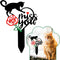 Cat Memorial Grave Stake, Metal Pet Cat Grave Markers, Pet Headstone Sign, Garden Yard Outdoor Stake for Cat Cemetery, Pet Headstone Sign, Remembr...