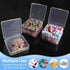 KAUIQU Bead Organizer Box, 12 Pack Clear Plastic Small Storage Container with Lid, Diamond Art Storage Containers Use for DIY Crafts, Pills, Jewel...