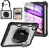 BRAECNstock iPad Mini 6 Case 8.3 inch 2021 with Screen Protector,Pencil Holder/360 Rotate Stand/Shoulder Strap,Shockproof Cover for Kids iPad Mini...