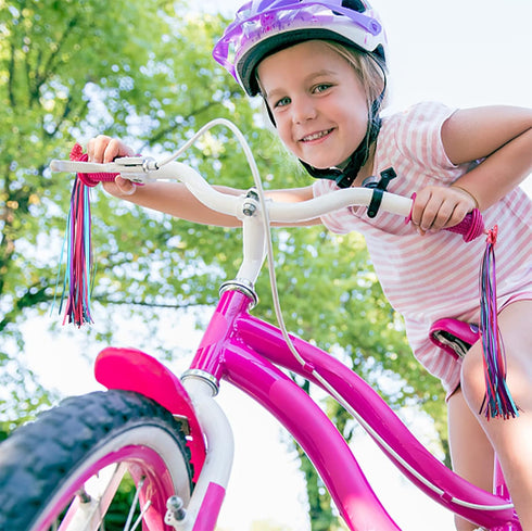 Kids' Bicycle Bike Bowknot Streamers Scooter Handlebar Tassel Streamers for Boys Girls Blue Purple...