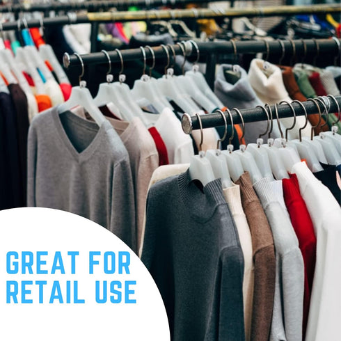 Discount Sizing- White Hanger 800 Size Clips XXS-XXXL | White Size Clips, Garment Markers for Retail Closet Organization...