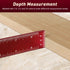 NEMOVA 3Pcs Woodworking Ruler, 6/8/12 Inch Precision Pocket Ruler with Stops, Aluminum Metal Ruler, Inch and Metric Measuring Ruler for Woodworker...