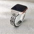 Bands Compatible with Fitbit Versa 2/Versa Lite/Versa, Women Replacement Metal Rhinestone Bling Bracelet Wristband, Black...