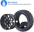 Hobbypark (4-Pack) 1/10 Scale Off Road Buggy Tires & Wheel Rims Set Front and Rear 12mm Hex Hubs with Foam Inserts for RC Hobby Car...