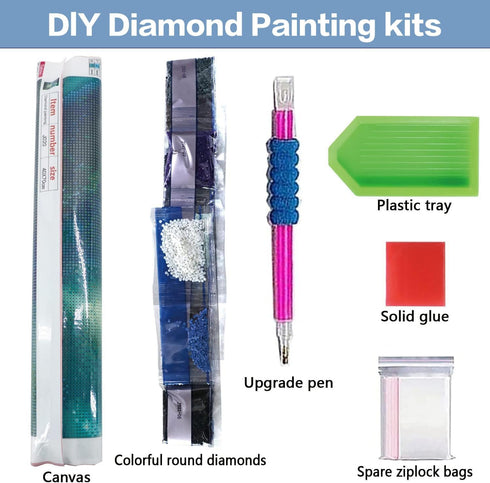 generic Landscape Diamond Painting Kits for Adults, 5D DIY Diamond Art Kits Scenery, Aurora Diamonds Dots, Northern Lights Paint Gem Art Kit for H...
