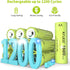 Kruta Ni-MH AA Rechargeable Batteries, Double A 1600mAh High Capacity 1.2V Pre-Charged for Garden Landscaping Outdoor Solar Lights, String Lights,...
