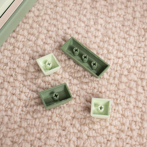 Sumgsn PBT DYE-SUB Matcha Keycaps XDA Profile 124 Keys Fit for 60% 65% 95% Cherry Mx Switches Mechanical Keyboard...