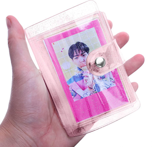 36 Pockets One-Handed Mini Photo Album 2x3 Portable Kpop Photocard Holder Compatible with Fujifilm Instax Mini Cameras/Polaroid Snap Touch/SocialM...