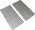 2pcs 30cm x 15cm Plastic Grid Divider Tray Egg Crate Louvre Aquarium Fish Tank Bottom Isolation, Black...