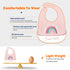 Baby Feeding Supplies Baby Fruit Spoon and Bib BPA Free Baby Food Feeder(Pink)...