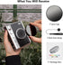 MUZIRI KINOKOO Lens Cap for Fuji Instax Mini EVO Instant Camera, Premium Plastic Mini EVO Lens Cover in Flocking Internal with Anti-Loss Rope - Bl...