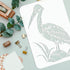 FINGERINSPIRE Pelican Painting Stencil 8.3x11.7inch Reusable Southern Bird Drawing Stencils DIY Art Pelican Pattern Painting Template Animal Theme...